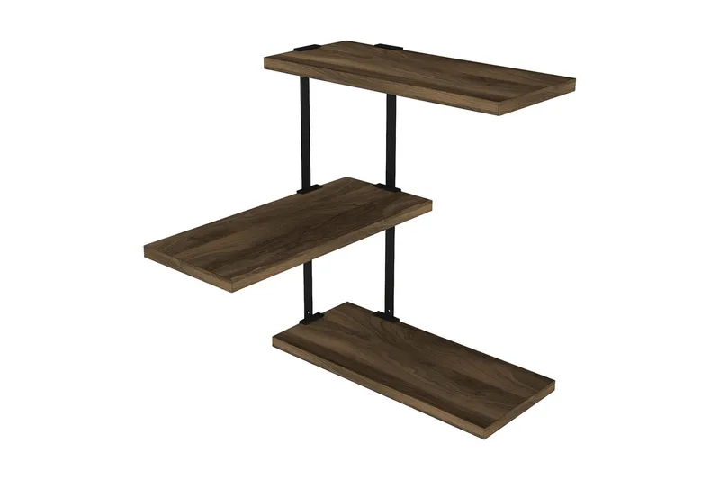 Seinähylly Bondsjö 45 cm - Ruskea/Musta - Säilytys - Hylly - Seinähylly