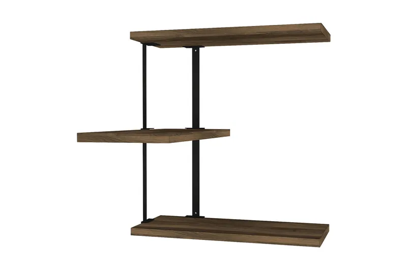 Seinähylly Bondsjö 45 cm, Ruskea/Musta