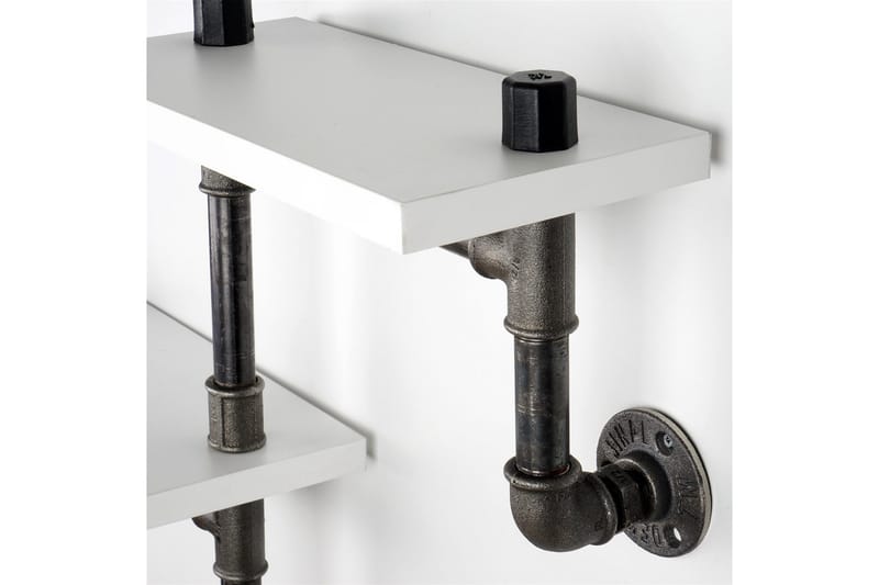 Seinähylly Borura 56x13 cm 2 hyllyä - Valkoinen - Säilytys - Hylly - Seinähylly