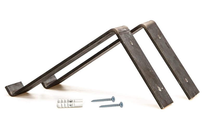 Seinähylly Cominotti 60 cm - Musta/Pähkinä - Säilytys - Hylly - Seinähylly