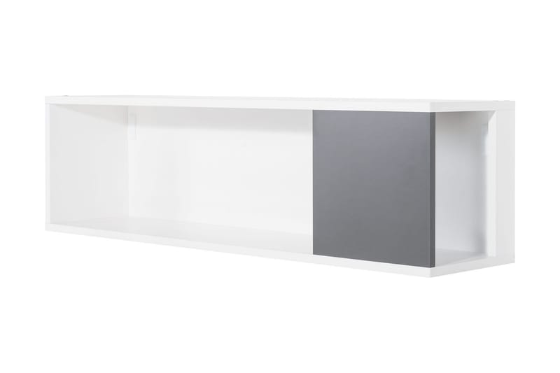 Seinähylly Concept Valkoinen/Tummanharmaa - VOX - Säilytys - Hylly - Seinähylly