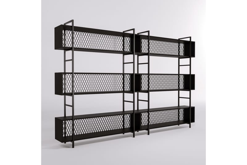 Seinähylly Duvarci 280x34 cm - Musta - Säilytys - Hylly - Seinähylly