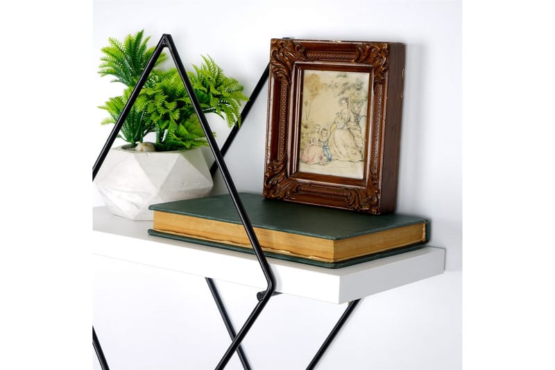 Seinähylly Ergani 31x15 cm - Valkoinen - Säilytys - Hylly - Seinähylly