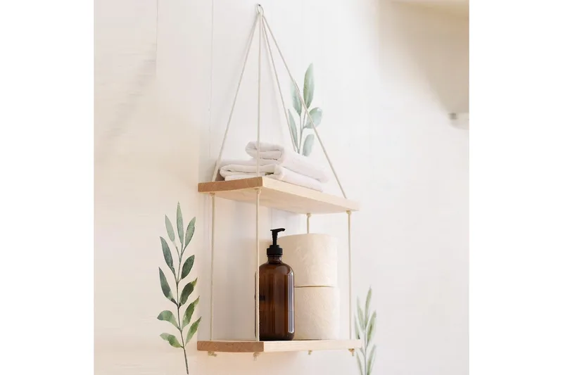 Seinähylly Esendere 40x2 cm, Tummanruskea