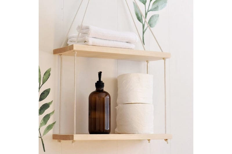 Seinähylly Esendere 40x2 cm - Tummanruskea - Säilytys - Hylly - Seinähylly