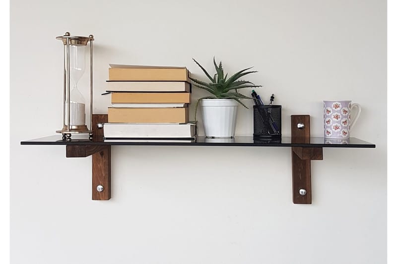 Seinähylly Evenwood 85 cm - Pähkinä - Säilytys - Hylly - Seinähylly