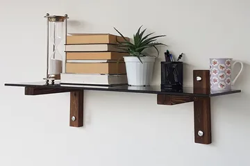 Seinähylly Evenwood 85 cm - Pähkinä - Säilytys - Hylly - Seinähylly