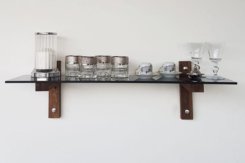 Seinähylly Evenwood 85 cm, Pähkinä