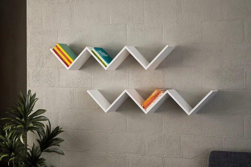 Seinähylly Forbis W-muoto, Valkoinen/Oranssi