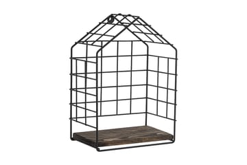 Seinähylly Geteleo 15x27 cm - Musta/pähkinä - Säilytys - Hylly - Seinähylly