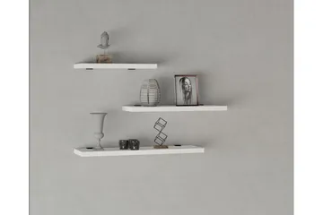 Seinähylly Jakor 2x30 cm 3-pak - Valkoinen - Säilytys - Hylly - Seinähylly