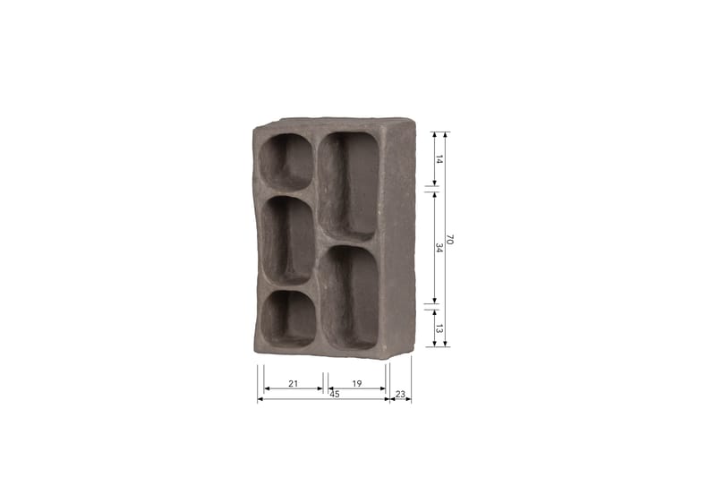 Seinähylly Kades 23x45 cm - Harmaa - Säilytys - Hylly - Seinähylly