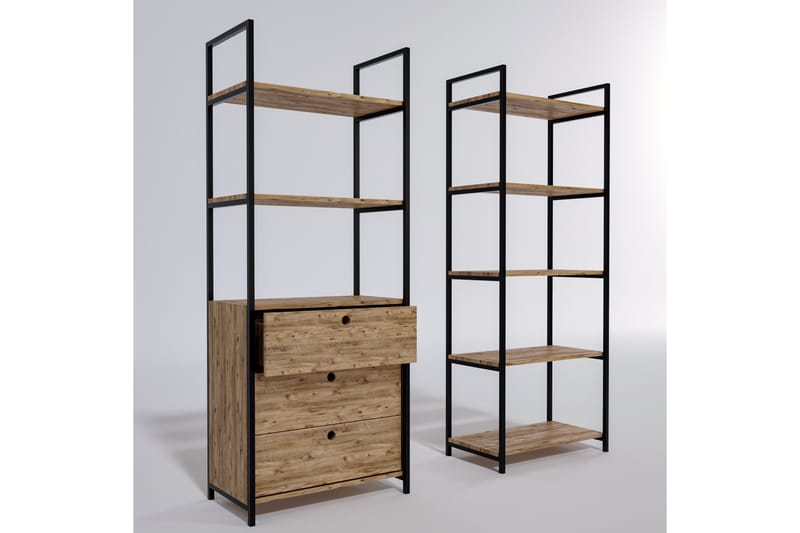 Seinähylly Kayran 180x40 cm - Tummanruskea - Säilytys - Hylly - Seinähylly