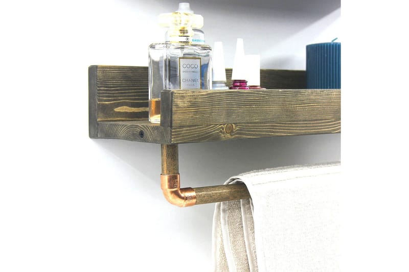 Seinähylly Khalili 50 cm - Pähkinä - Säilytys - Hylly - Seinähylly