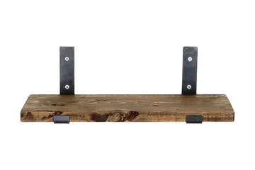 Seinähylly Kingsholme 40 cm - Musta/Pähkinä - Säilytys - Hylly - Seinähylly