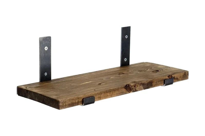 Seinähylly Kingsholme 40 cm, Musta/Pähkinä