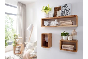 Seinähylly Kohn 3-pak - Puu/Luonnonväri - Säilytys - Hylly - Seinähylly