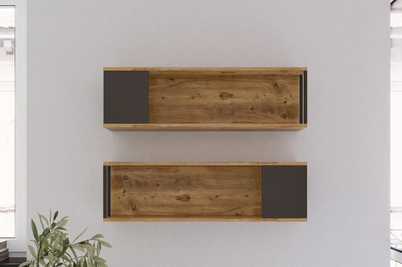 Seinähylly Lannia 22x100 cm - Luonnonväri - Säilytys - Hylly - Seinähylly