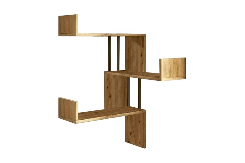 Seinähylly Lannia 60x60 cm, Luonnonväri