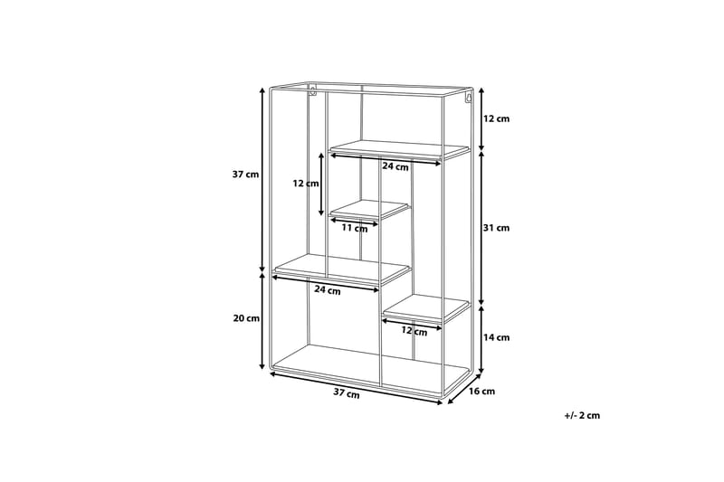 Seinähylly Laurel 37 cm - Puu/Luonnonväri - Säilytys - Hylly - Seinähylly