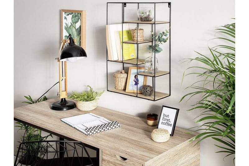 Seinähylly Laurel 37 cm - Puu/Luonnonväri - Säilytys - Hylly - Seinähylly