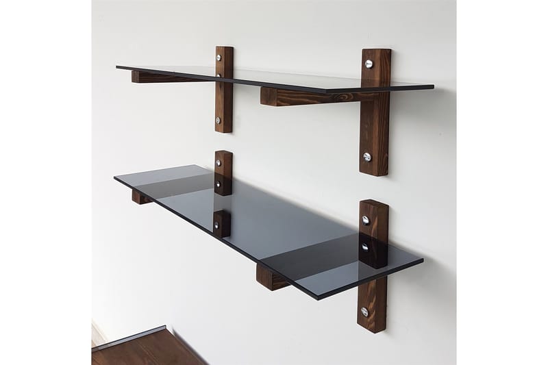 Seinähylly Montagne 85 cm - Pähkinä - Säilytys - Hylly - Seinähylly