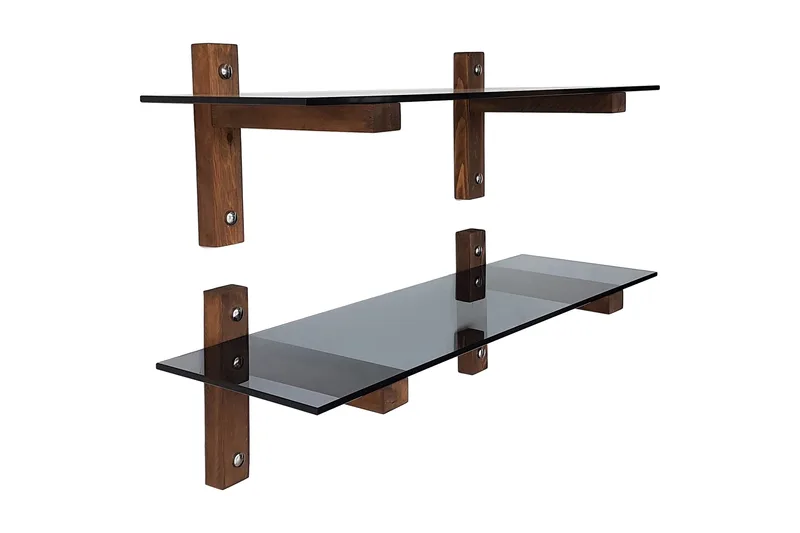 Seinähylly Montagne 85 cm, Pähkinä