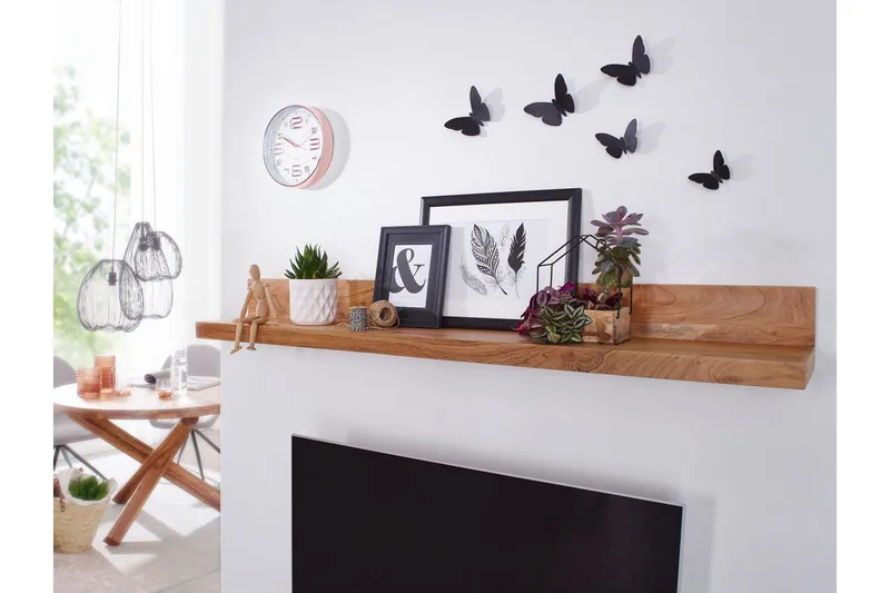 Seinähylly Oluwaseyi - Puu/Luonnonväri - Säilytys - Hylly - Seinähylly