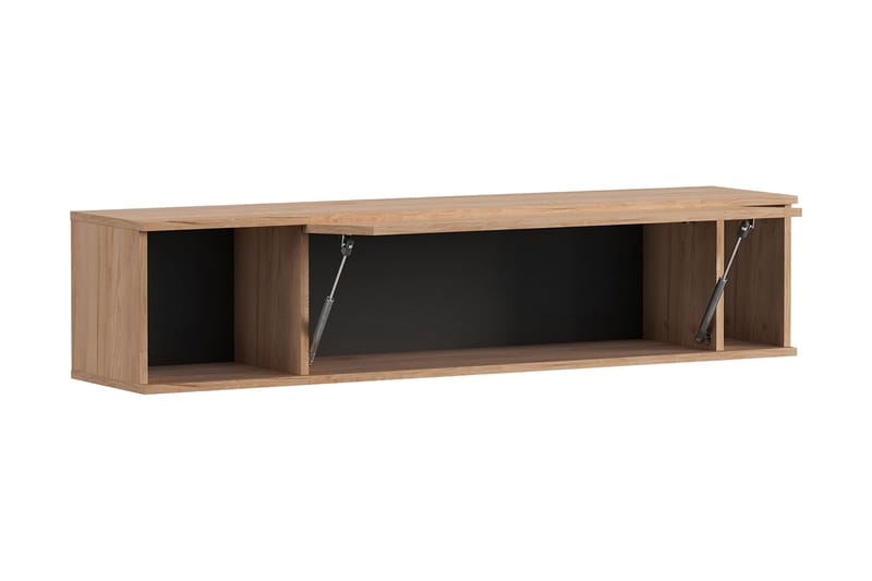 Seinähylly Quertas 135x30x30 cm - Musta - Säilytys - Hylly - Seinähylly