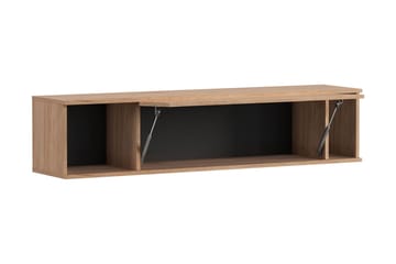 Seinähylly Quertas 135x30x30 cm - Musta - Säilytys - Hylly - Seinähylly