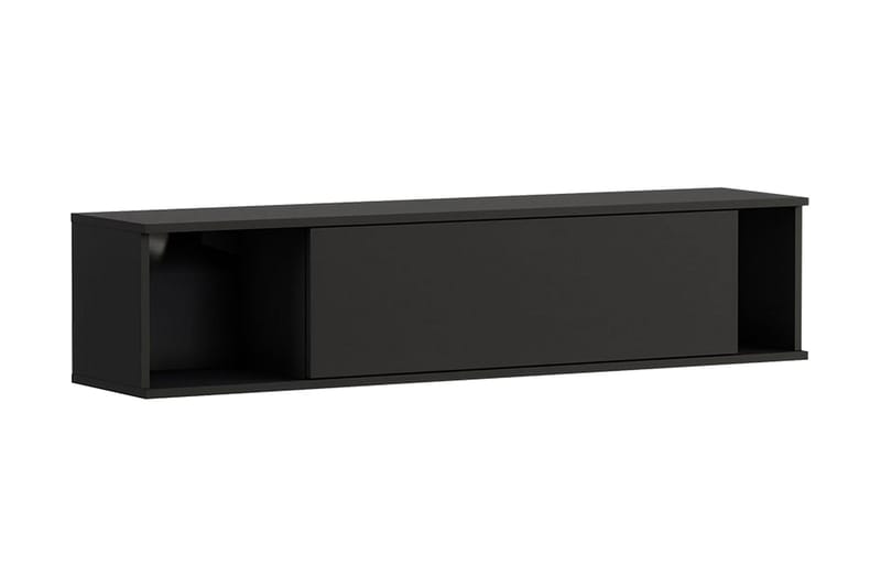 Seinähylly Quertas 135x30x30 cm, Musta