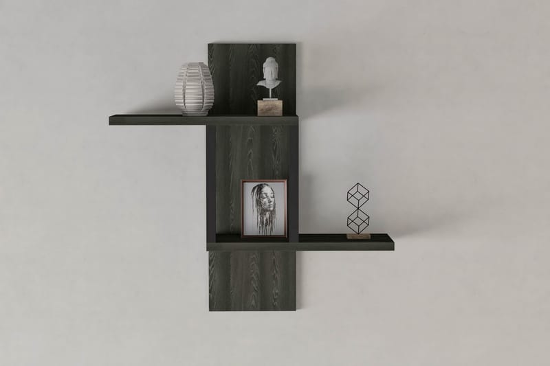 Seinähylly Smallwood 20x40 cm 2-pak - Antrasiitti - Säilytys - Hylly - Seinähylly