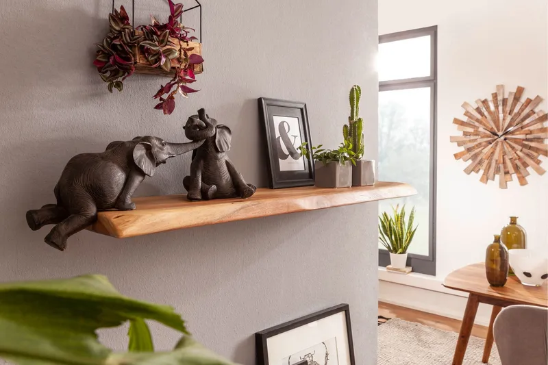 Seinähylly Stratta 115x25 cm - Puu/Luonnonväri - Säilytys - Hylly - Seinähylly