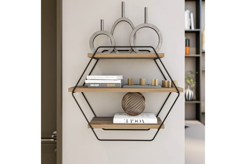 Seinähylly Tatil-seinähylly 60x20 cm Puu/luonnonvärinen - Säilytys - Hylly - Seinähylly