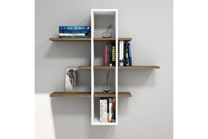 Seinähylly Tyrsberget 101 cm - Ruskea/Valkoinen - Säilytys - Hylly - Seinähylly