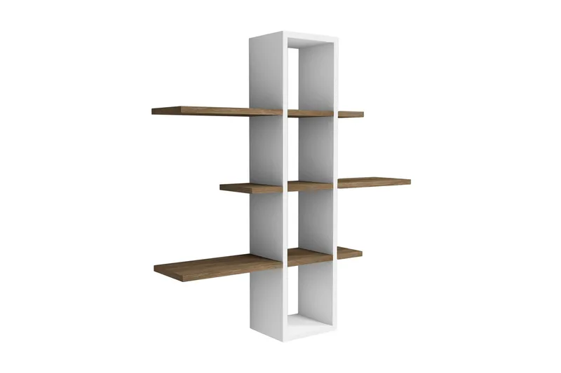 Seinähylly Tyrsberget 101 cm, Ruskea/Valkoinen