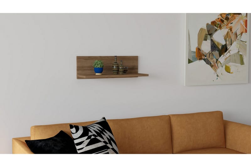 Seinähylly Urgby 60x19,6 cm - Ruskea - Säilytys - Hylly - Seinähylly