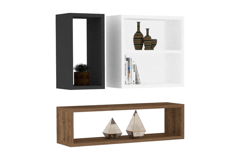 Seinähylly Urgby 70x20 cm - Valkoinen - Säilytys - Hylly - Seinähylly