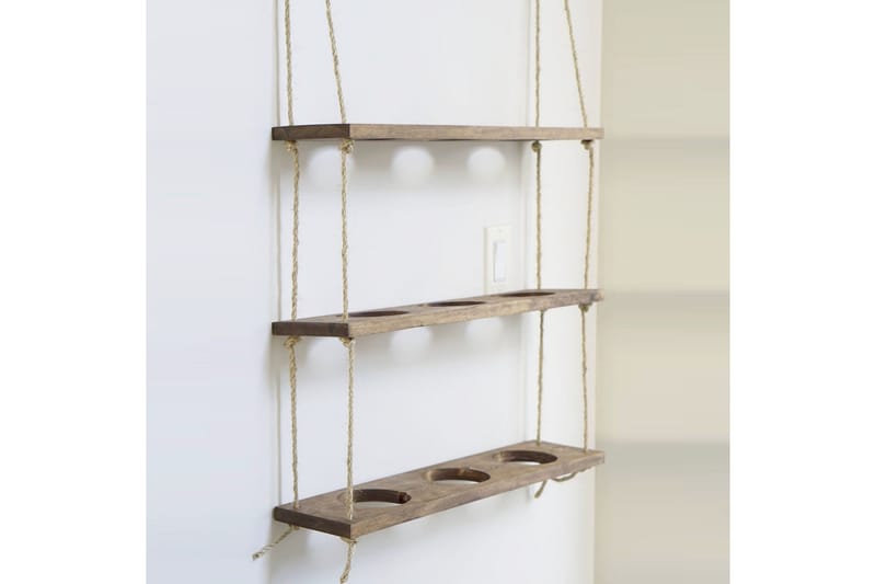 Seinähylly Valid 60 cm, Ruskea