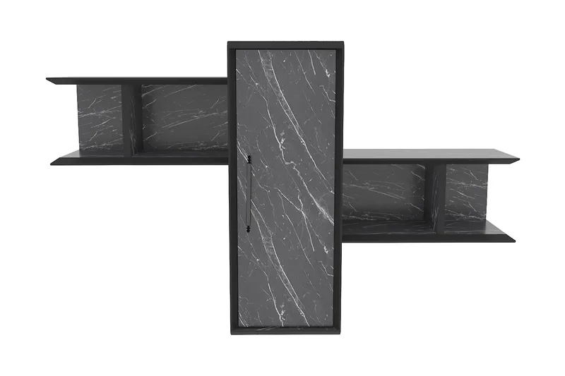 Seinähylly Violaceae 118,6x51,8 cm, Musta