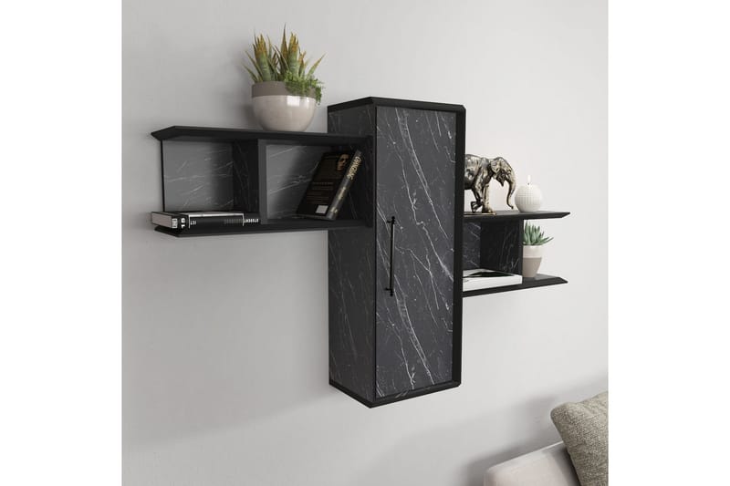 Seinähylly Violaceae 118,6x51,8 cm - Musta - Säilytys - Hylly - Seinähylly