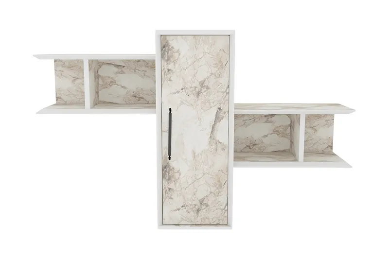 Seinähylly Violaceae 118,6x51,8 cm, Valkoinen