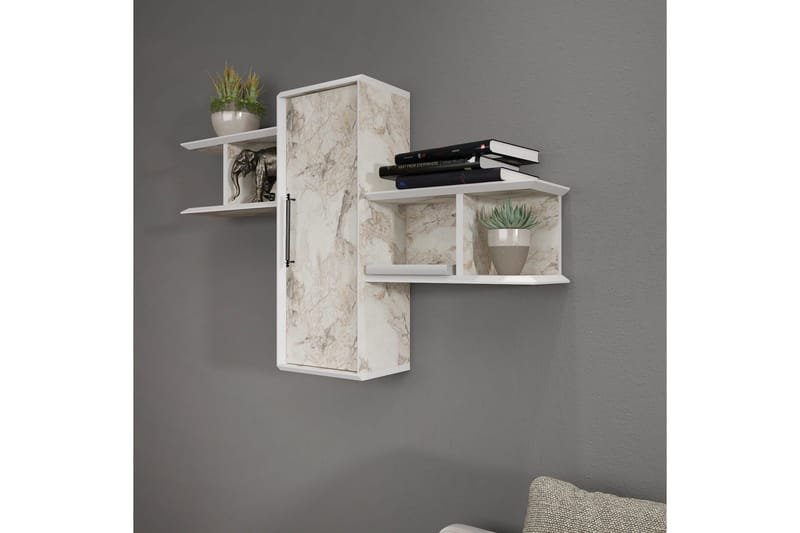 Seinähylly Violaceae 118,6x51,8 cm - Valkoinen - Säilytys - Hylly - Seinähylly