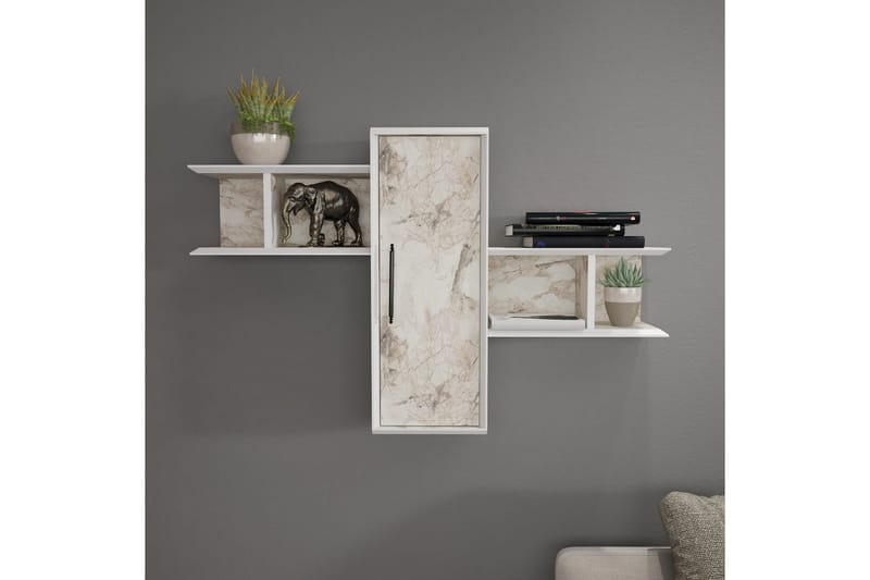 Seinähylly Violaceae 118,6x51,8 cm - Valkoinen - Säilytys - Hylly - Seinähylly