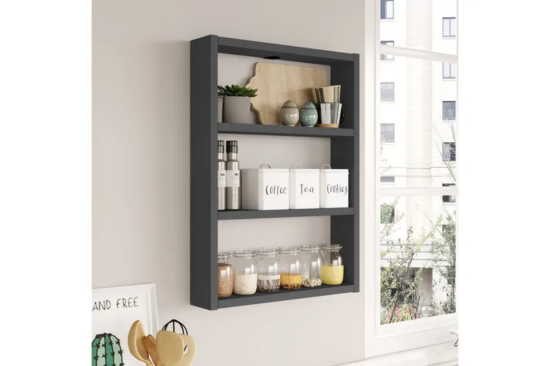 Seinähylly Violaceae 43,2x60 cm, Antrasiitti