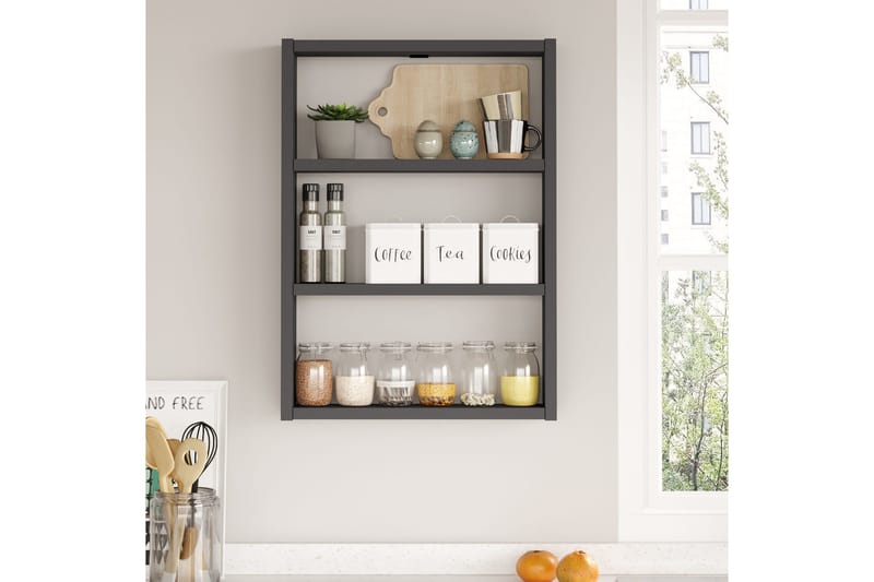 Seinähylly Violaceae 43,2x60 cm - Antrasiitti - Säilytys - Hylly - Seinähylly