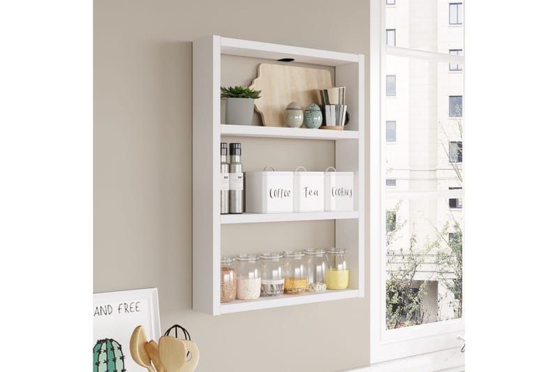 Seinähylly Violaceae 43,2x60 cm, Valkoinen