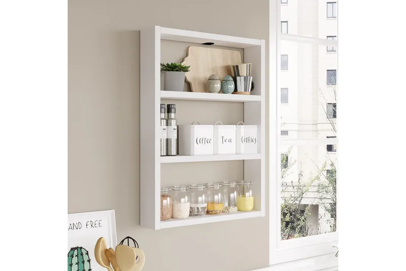 Seinähylly Violaceae 43,2x60 cm, Valkoinen