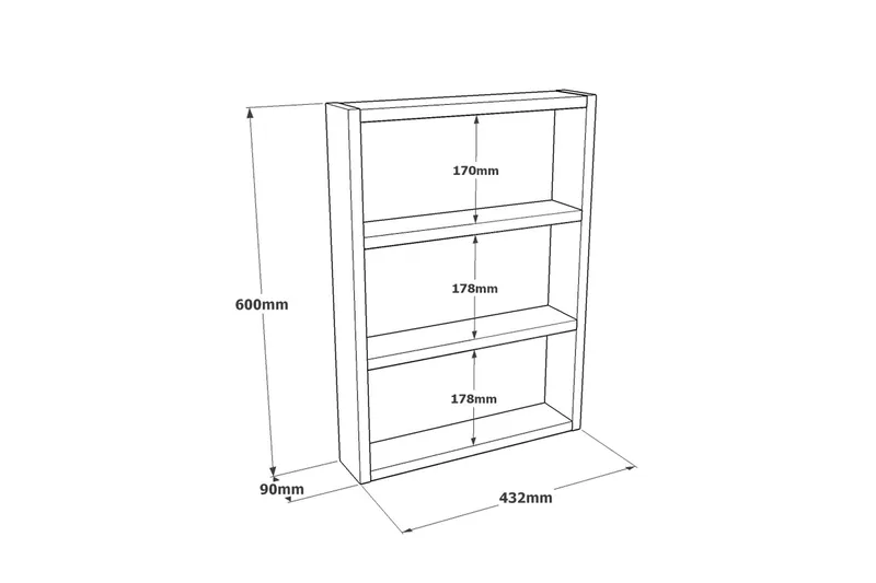 Seinähylly Violaceae 43,2x60 cm - Vihreä - Säilytys - Hylly - Seinähylly