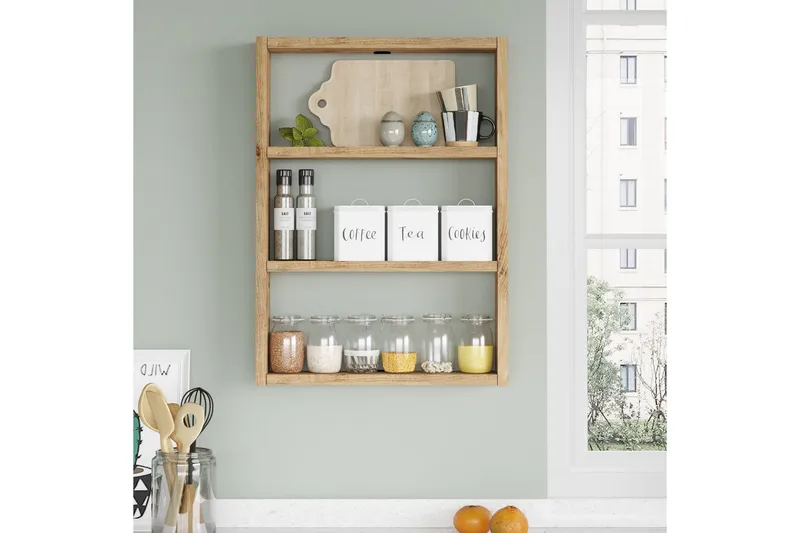 Seinähylly Violaceae 43,2x60 cm - Vihreä - Säilytys - Hylly - Sein ähylly